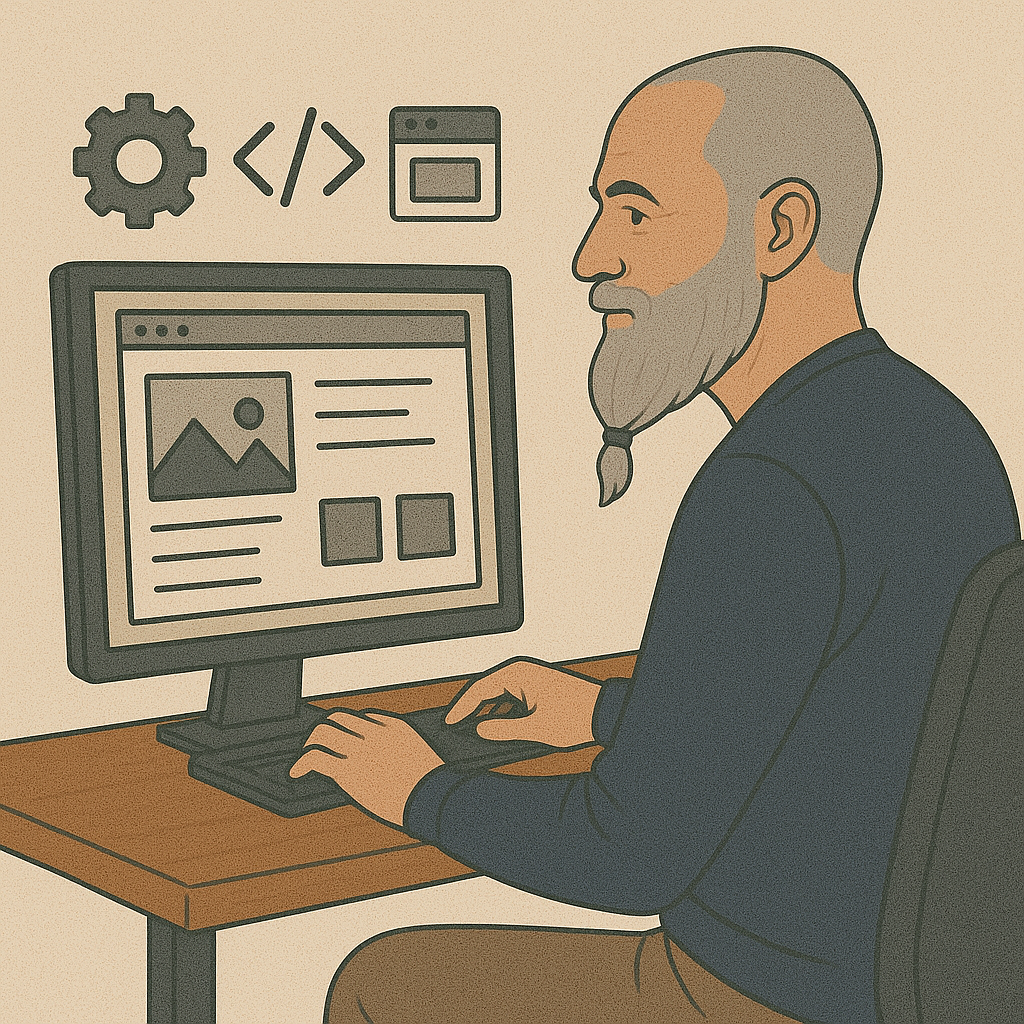 Web development illustration